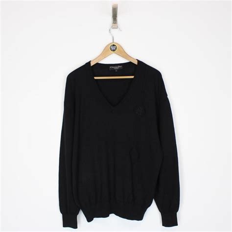 dior jumper mens black|christian dior men's jumper.